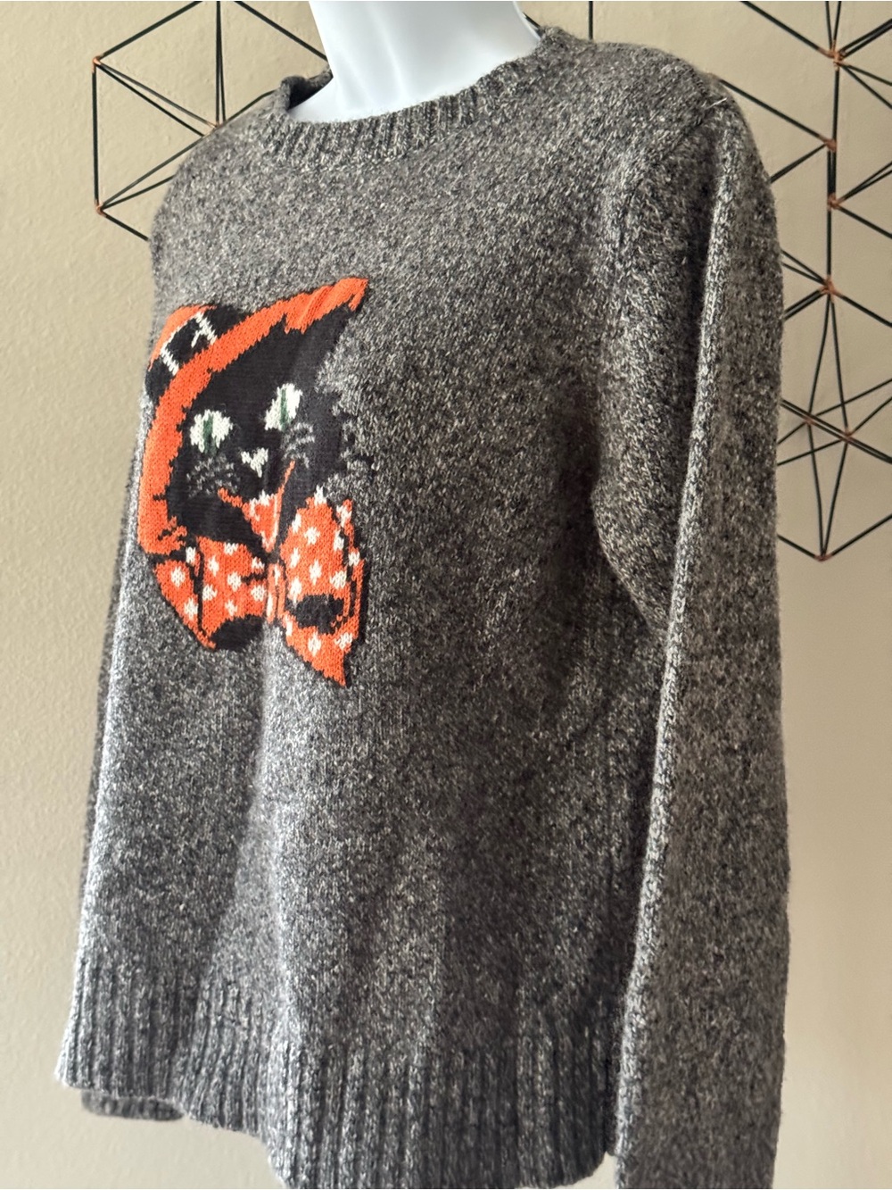 KIEL JAMES PATRICK Spooky Season Black Cat Halloween Sweater - Women’s Small - Picture 6 of 12